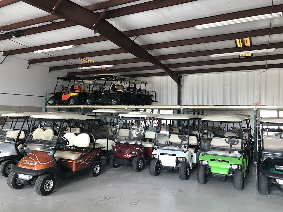 Inside Golf Cart Storage Available